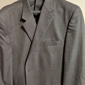 Mens houndstooth grey sport coat size 50R